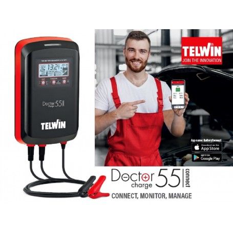 Battery Charger Maintainer Tester Telwin Doctor Charge 55 Connect