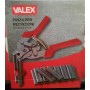 Abrazaderas para vallas de malla metalica con cargador Valex