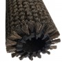 Modular cylindrical horse hair brush