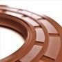 Oil Seal 130x150x12 FKM Rubber Sealing Ring with Double Lip Dust fluid Cover WAS Dichtomatik - 4