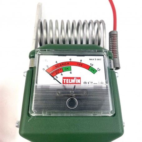 Tester analogico multimetro per batterie auto moto 6 12 V Telwin T 200